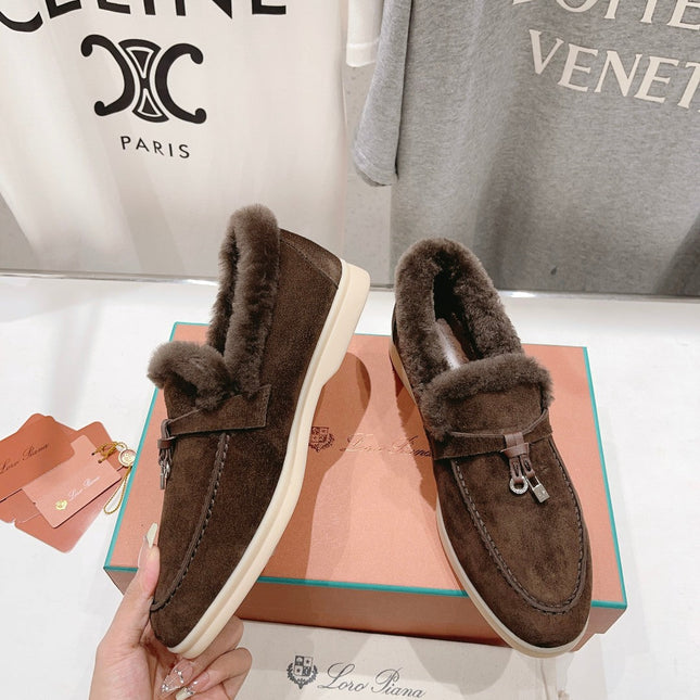 LP SUMMER CHARMS WALK LOAFERS BROWN FLEECE