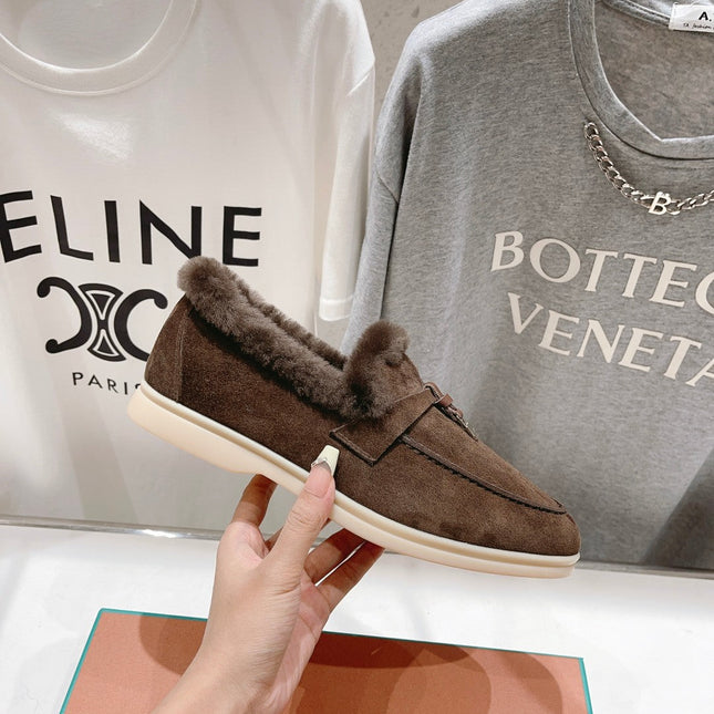 LP SUMMER CHARMS WALK LOAFERS BROWN FLEECE