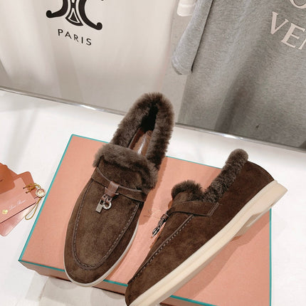 LP SUMMER CHARMS WALK LOAFERS BROWN FLEECE