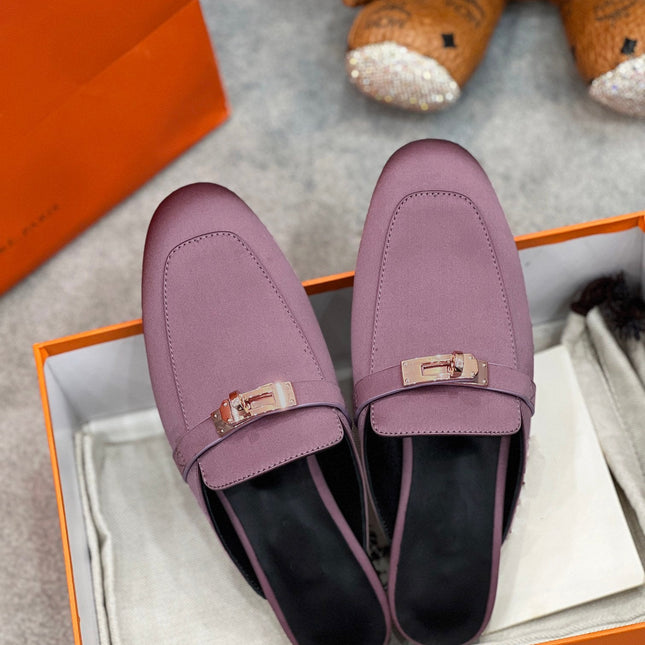 0Z Mule Purple Silk Thick Cloth/Sheepskin