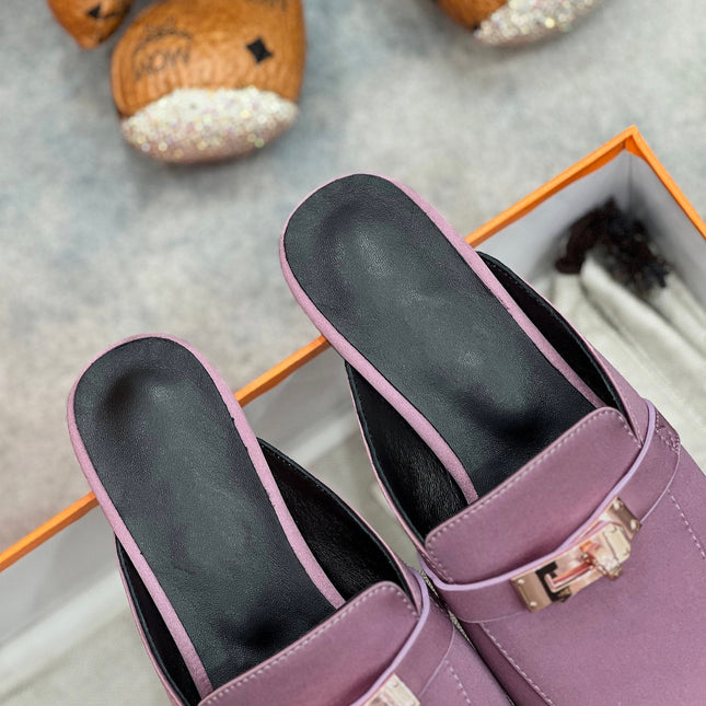 0Z Mule Purple Silk Thick Cloth/Sheepskin