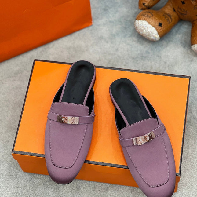 0Z Mule Purple Silk Thick Cloth/Sheepskin