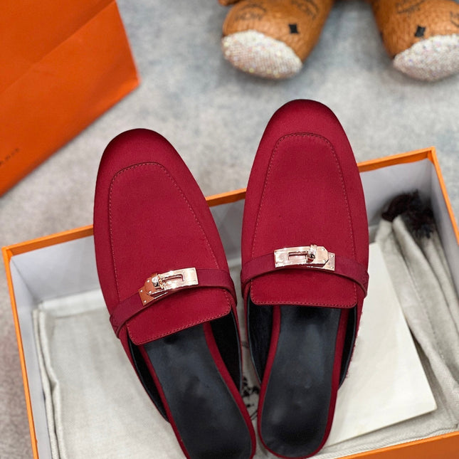 0Z Mule Cherry Silk Thick Cloth/Sheepskin