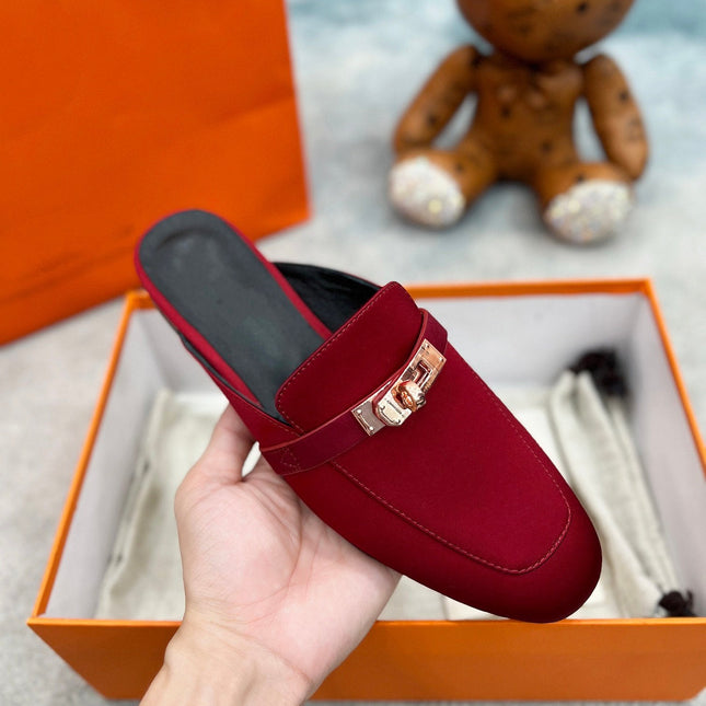 0Z Mule Cherry Silk Thick Cloth/Sheepskin