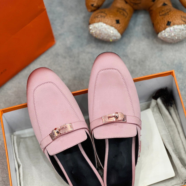 OZ Mule Pink Silk Thick Cloth/Sheepskin