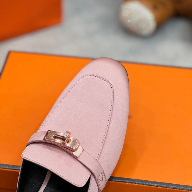 OZ Mule Pink Silk Thick Cloth/Sheepskin