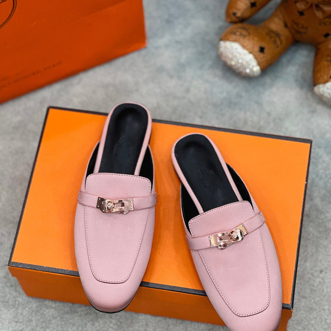 OZ Mule Pink Silk Thick Cloth/Sheepskin