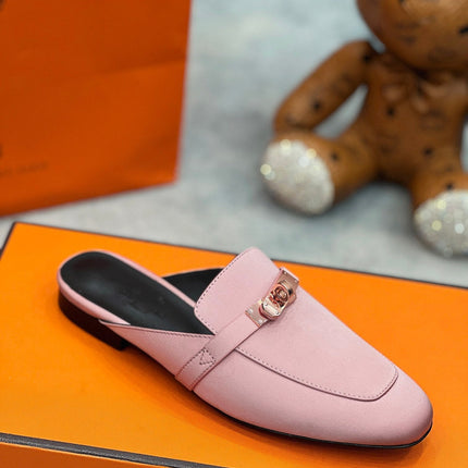 OZ Mule Pink Silk Thick Cloth/Sheepskin