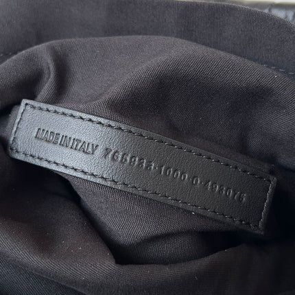 MONACO BAG 43 IN BLACK QUILTED THIN CALFSKIN SILVER HARDWARE