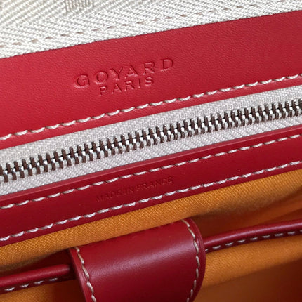 SAINT JEANNE BAG 35 IN RED GOYARDINE CANVAS AND CALFSKIN