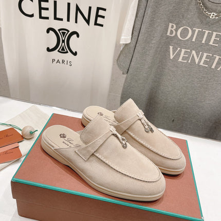 LP CHARMS WALK BABOUCHE LOAFERS BEIGE SUEDE