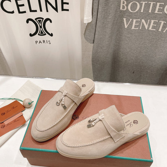 LP CHARMS WALK BABOUCHE LOAFERS BEIGE SUEDE