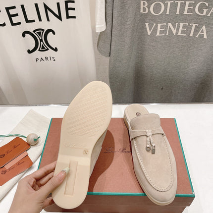 LP CHARMS WALK BABOUCHE LOAFERS BEIGE SUEDE