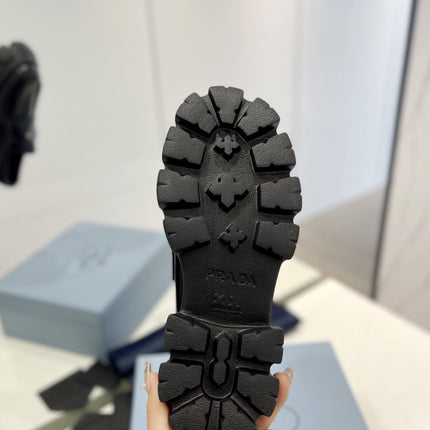 MONOLITH LOAFERS 55MM IN BLACK CALFSKIN