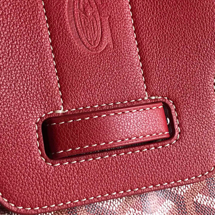SAIGON SOUPLE BAG 34 IN PERSIAN RED GOYARDINE CANVAS AND CALFSKIN