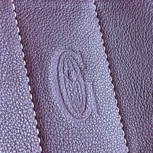 SAIGON SOUPLE BAG 34 IN BURGUNDY RED GOYARDINE CANVAS AND CALFSKIN