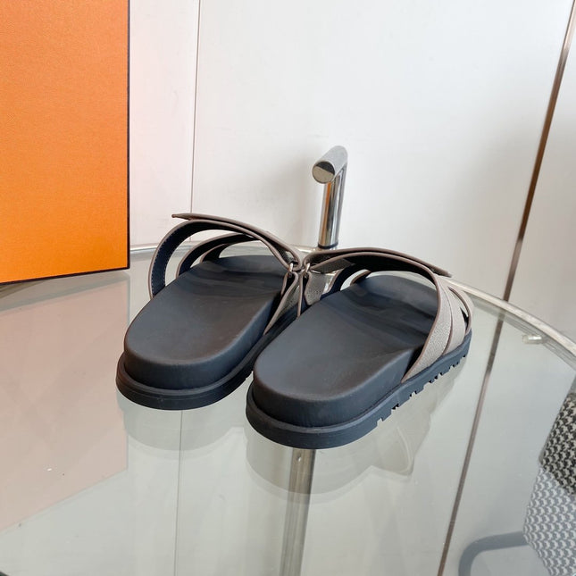 CHYPRE EPSOM Sandal gray Leather