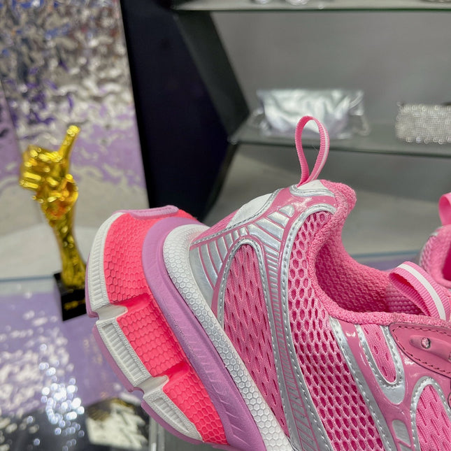 3XL SNEAKER IN PINK MIX SILVER MESH AND POLYURETHANE