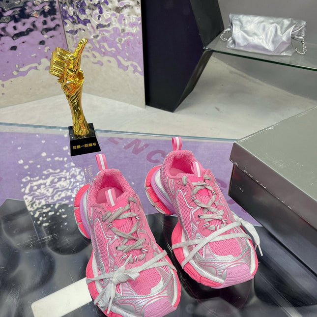 3XL SNEAKER IN PINK MIX SILVER MESH AND POLYURETHANE