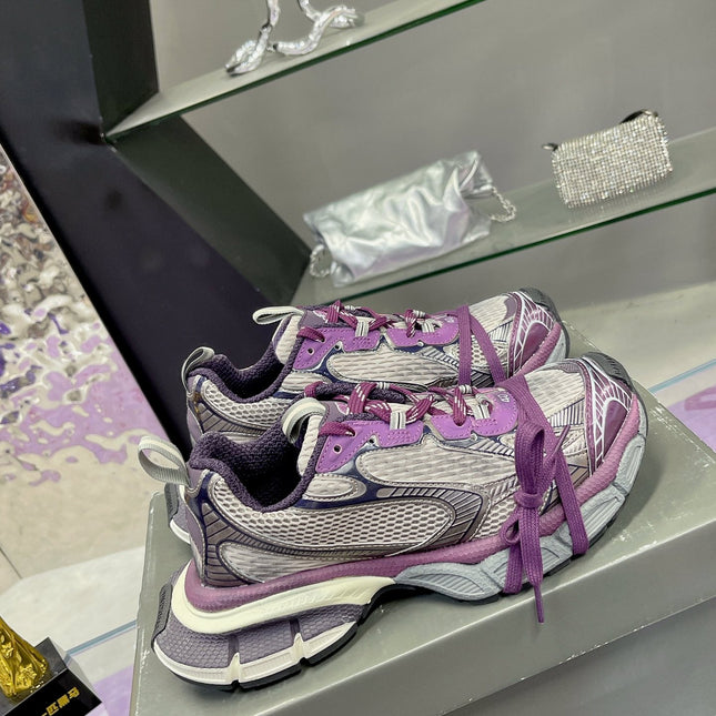 3XL SNEAKER IN PURPLE MIX GRAY MESH AND POLYURETHANE