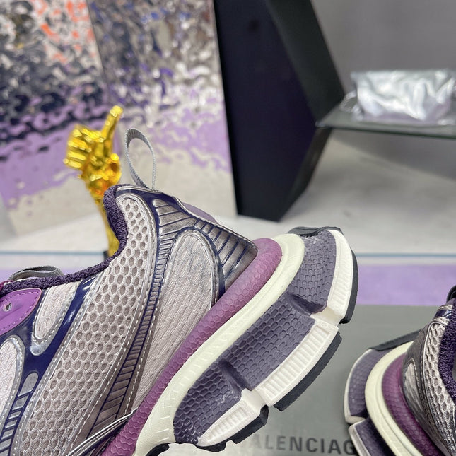 3XL SNEAKER IN PURPLE MIX GRAY MESH AND POLYURETHANE