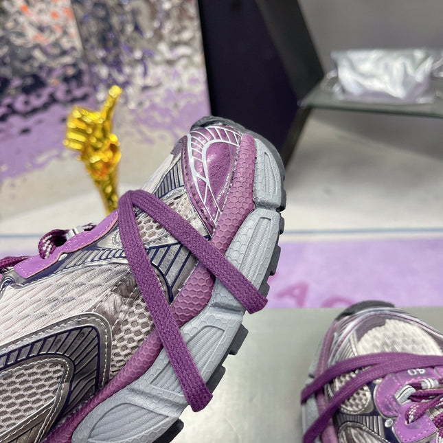 3XL SNEAKER IN PURPLE MIX GRAY MESH AND POLYURETHANE
