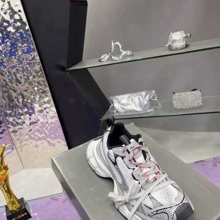 3XL SNEAKER IN GRAY MIX WHITE MESH AND POLYURETHANE