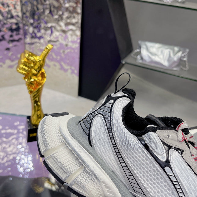 3XL SNEAKER IN GRAY MIX WHITE MESH AND POLYURETHANE