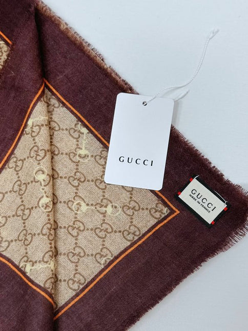 GUCCI 25S SCARF 140 IN CASHMERE 740366