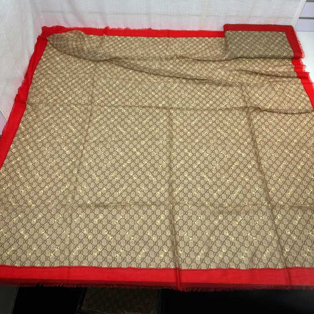 GUCCI 25S SCARF 140 IN CASHMERE 740367