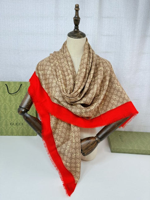 GUCCI 25S SCARF 140 IN CASHMERE 740367