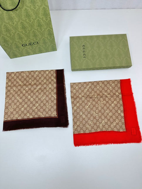 GUCCI 25S SCARF 140 IN CASHMERE 740367