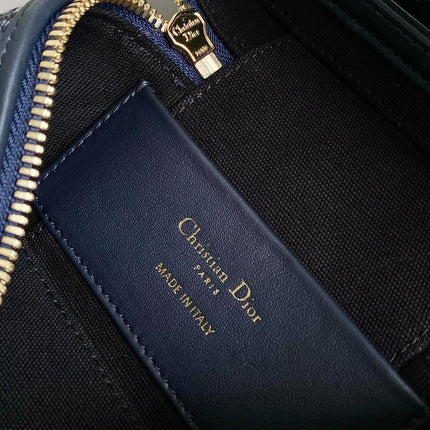 MONTAIGNE MINI VANITY CASE 16 BLUE OBLIQUE JACQUARD