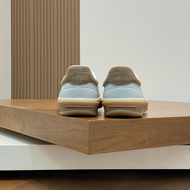 LP 360 TENNIS WALK SNEAKERS LIGHT GRAY MESH CALFSKIN