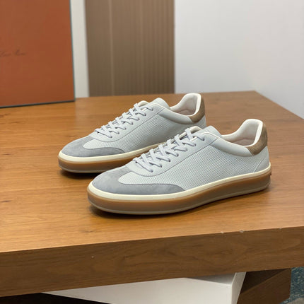 LP 360 TENNIS WALK SNEAKERS LIGHT GRAY MESH CALFSKIN