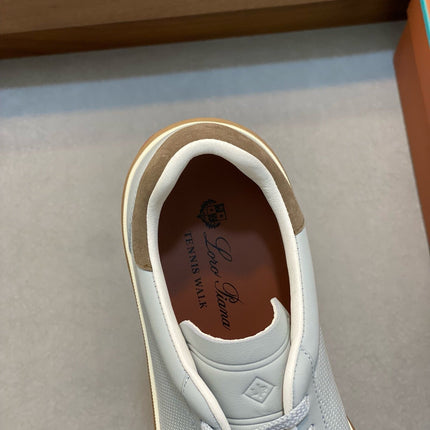 LP 360 TENNIS WALK SNEAKERS LIGHT GRAY MESH CALFSKIN