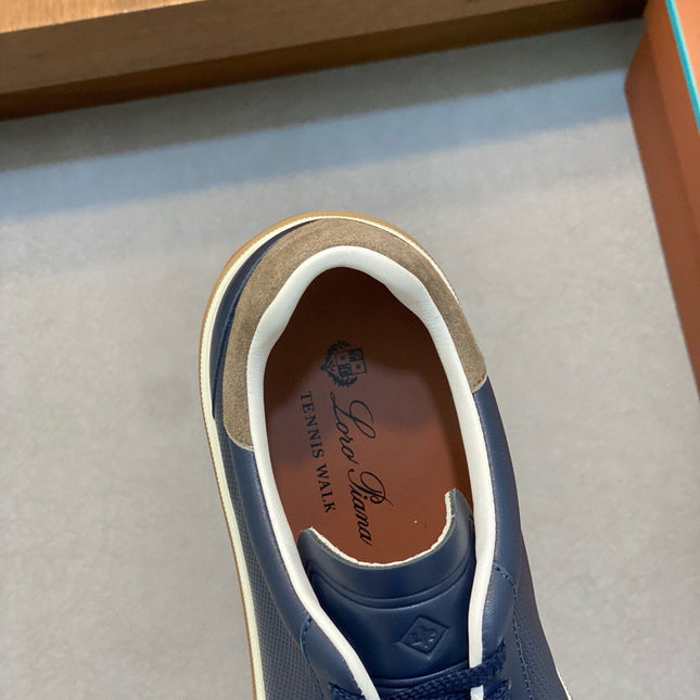 LP 360 TENNIS WALK SNEAKERS NAVY MESH CALFSKIN