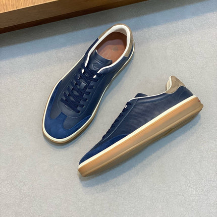 LP 360 TENNIS WALK SNEAKERS NAVY MESH CALFSKIN