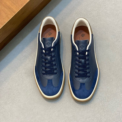 LP 360 TENNIS WALK SNEAKERS NAVY MESH CALFSKIN