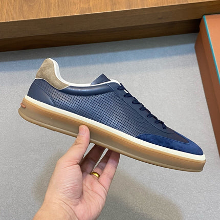 LP 360 TENNIS WALK SNEAKERS NAVY MESH CALFSKIN