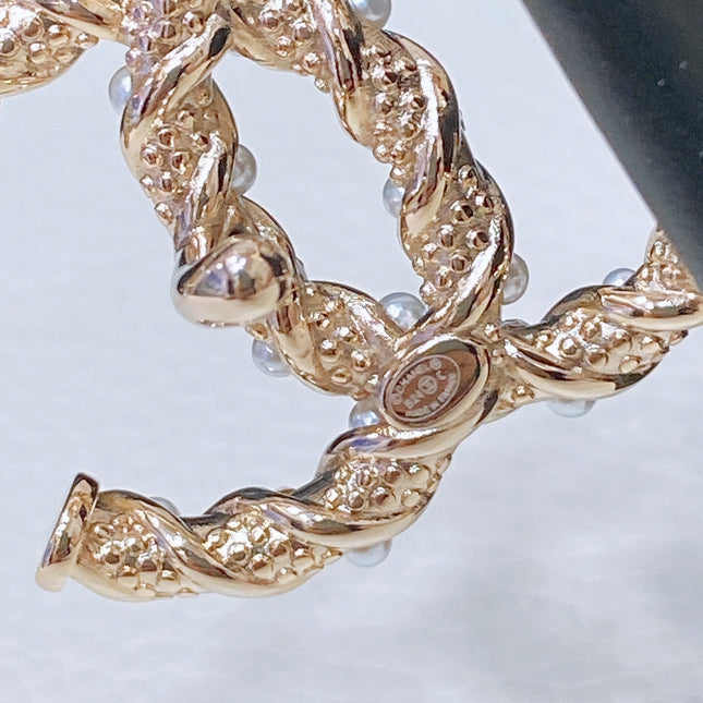 CC BELT 20MM IN SILVER GREY CALFSKIN GOLD HARDWARE ATTACH PEARLS