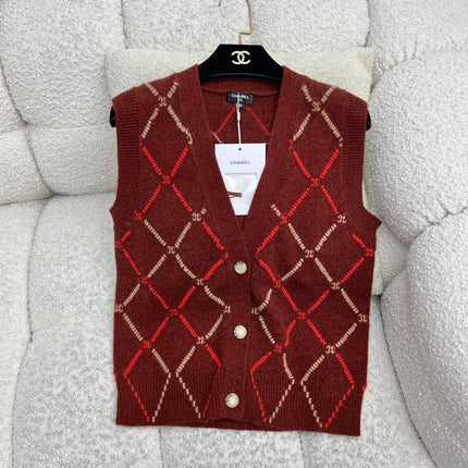 CHANEL 25S SET KNIT VEST STYLE 256