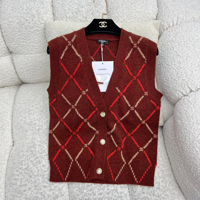 CHANEL 25S SET KNIT VEST STYLE 256