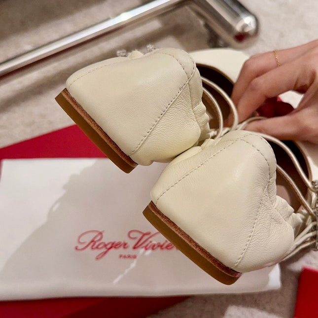 MARY JANES WITH TWO STRAPS IN BEIGE SOFT LAMBSKIN