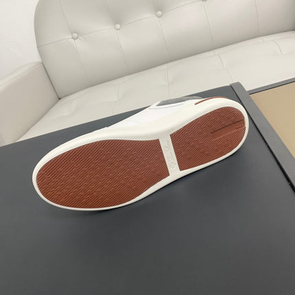 LP NEWPORT WALK SNEAKERS WHITE AND GRAY CALFSKIN