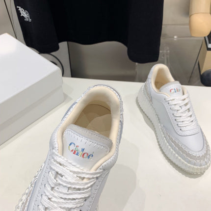 NAMA SNEAKER 5 CM IN WHITE CALFSKIN