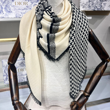 DIOR SCARF 140 CM IN CASHMERE SILK FABRIC 726470