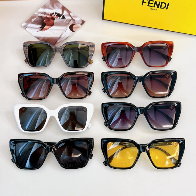 FF DIAMONDS SQUARE FRAME SUNGLASSES FE40161I IN ACETATE