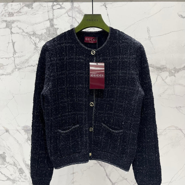 Gucci 2025 Cardigan Dark Blue Wool