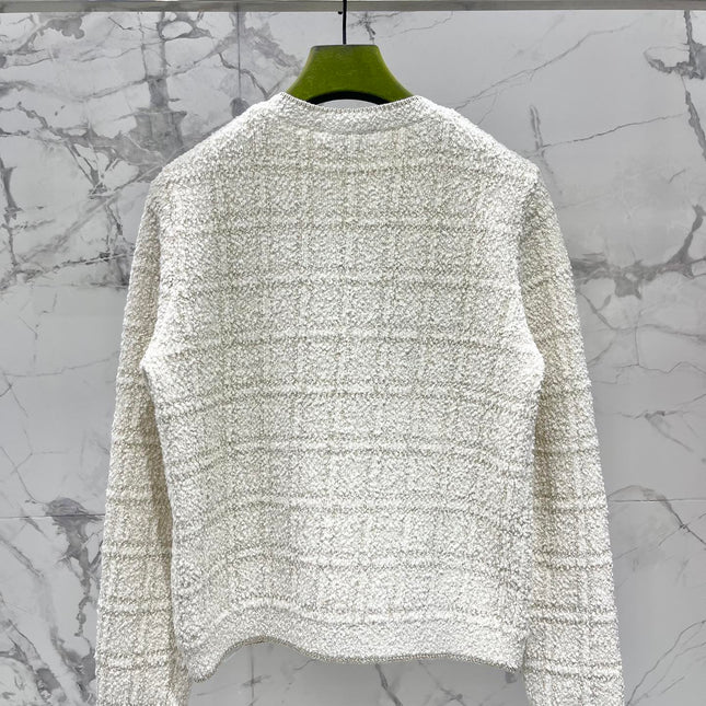 Gucci 2025 Cardigan Cream White Wool